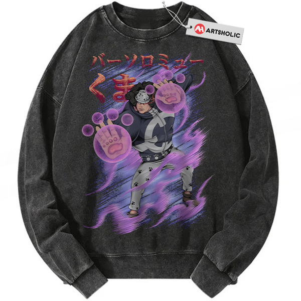 Bartholomew Kuma Sweatshirt, One Piece Sweatshirt, Anime Sweatshirt, Vintage Sweatshirt