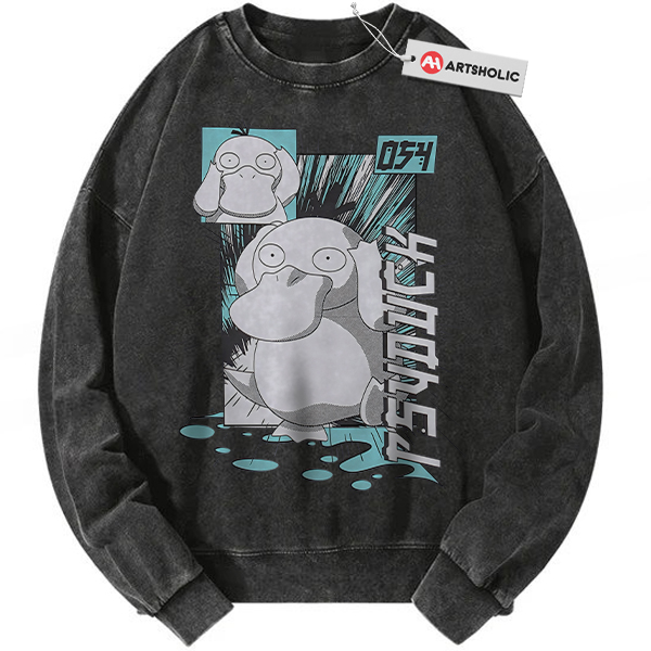 Psyduck Sweatshirt, Anime Sweatshirt, Vintage Sweatshirt