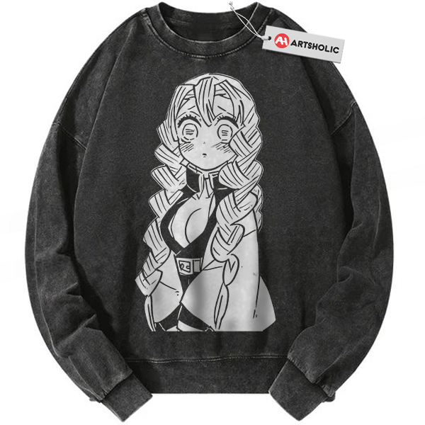 Mitsuri Kanroji Sweatshirt, Demon Slayer Sweatshirt, Anime Sweatshirt, Vintage Sweatshirt
