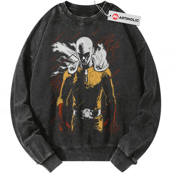 Saitama Sweatshirt, One Punch Man Sweatshirt, Anime Sweatshirt, Vintage Sweatshirt