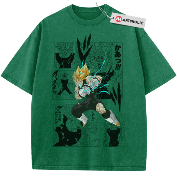 Vegeta Shirt, Dragon Ball Shirt, DBZ Shirt, Anime Shirt, Vintage Tee - Grass Green, M