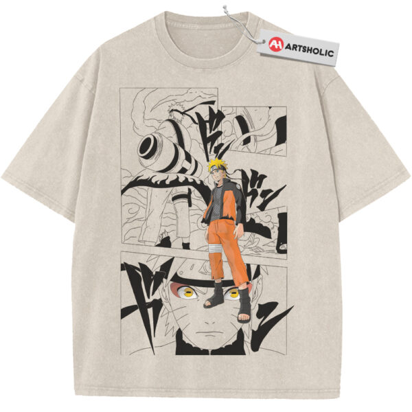 Naruto Uzumaki Shirt, Naruto: Shippuden Shirt, Anime Shirt, Vintage T-Shirt - Apricot, L
