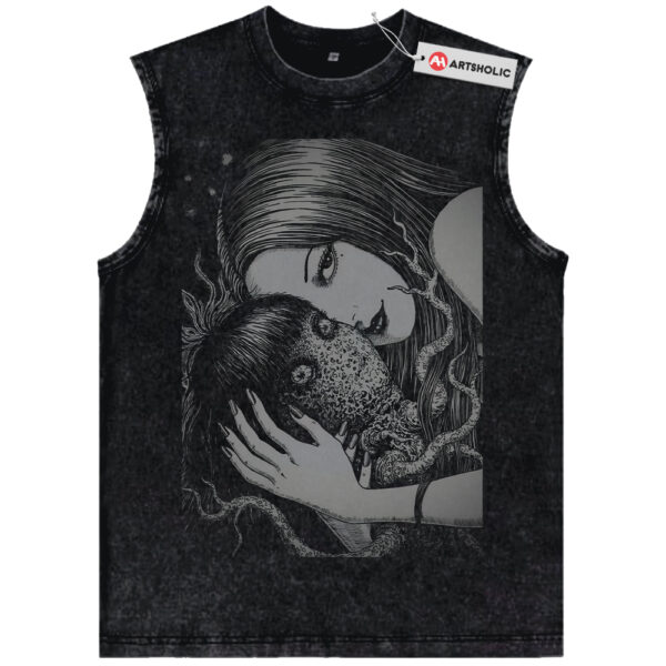 Tomie Kawakami Tank Top, Junji Ito Tank Top, Horror Anime Tank Top, Vintage Tank Top