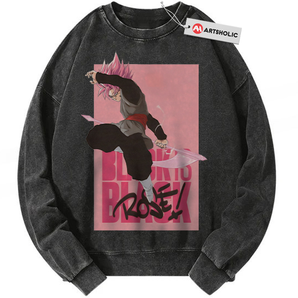 Goku Black Sweatshirt, Dragon Ball Sweatshirt, DBZ Sweatshirt, Anime Sweatshirt, Vintage Sweatshirt