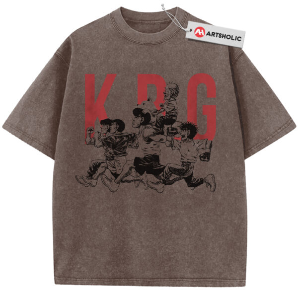 Hajime no Ippo Shirt, Anime Shirt, Vintage Tee - Coffee, L