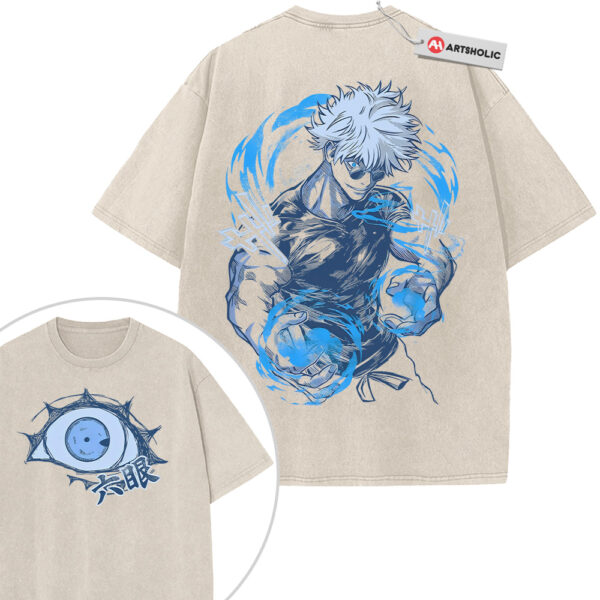 Satoru Gojo Shirt, Jujutsu Kaisen Shirt, Anime Shirt, Vintage T-Shirt 2-Sided