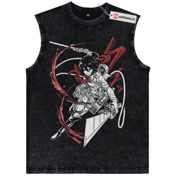 Mikasa Ackerman Tank Top, Attack On Titan Tank Top, AOT Tank Top, Anime Tank Top, Vintage Tank Top