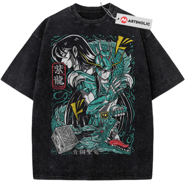 Dragon Shiryu Shirt, Saint Seiya Shirt, Anime Shirt, Vintage T-Shirt
