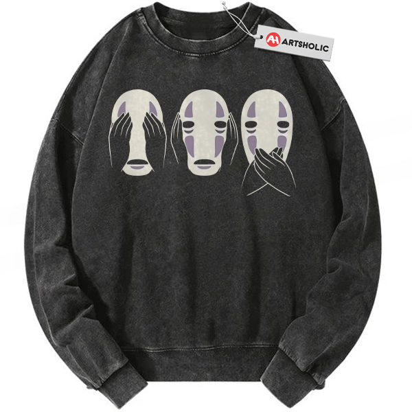 No Face Sweatshirt, Spirited Away Sweatshirt, Studio Ghibli Sweatshirt, Anime Sweatshirt, Vintage Sweatshirt