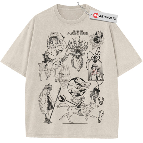 San and Moro Shirt, Princess Mononoke Shirt, Studio Ghibli Shirt, Anime Shirt, Vintage T-Shirt
