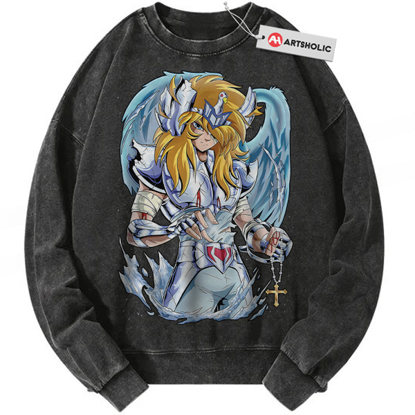 Cygnus Hyoga Sweatshirt, Saint Seiya Sweatshirt, Anime Sweatshirt, Vintage Sweatshirt