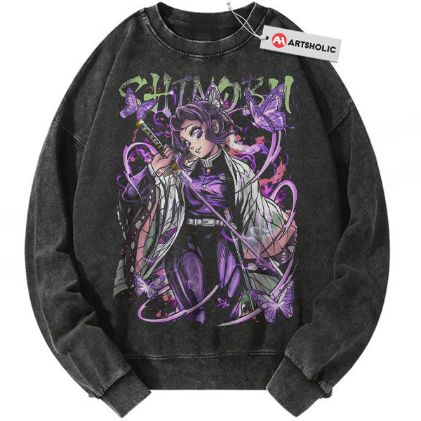 Shinobu Kocho Sweatshirt, Demon Slayer Sweatshirt, Anime Sweatshirt, Vintage Sweatshirt