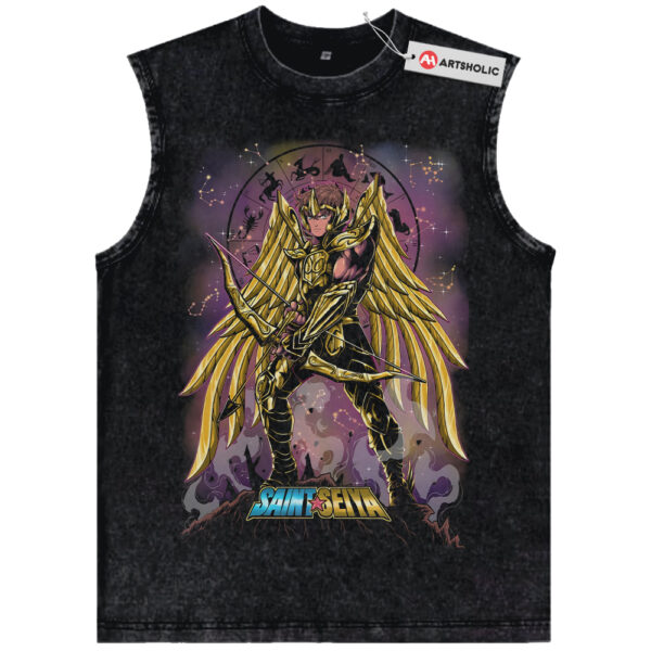 Sagittarius Aiolos Tank Top, Saint Seiya Tank Top, Anime Tank Top, Vintage Tank Top