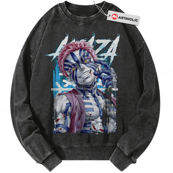Akaza Sweatshirt, Demon Slayer Sweatshirt, Anime Sweatshirt, Vintage Sweatshirt