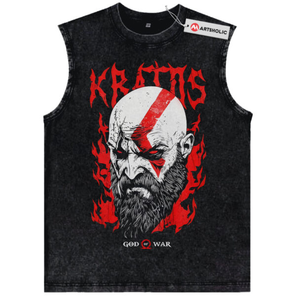 Kratos Tank Top, God of War Tank Top, Game Tank Top, Vintage Tank Top