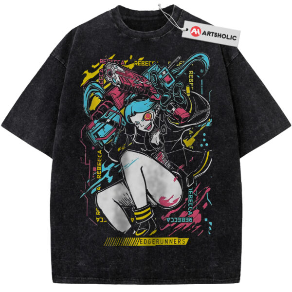 Rebecca Shirt, Cyberpunk: Edgerunners Shirt, Game Shirt, Vintage Tee
