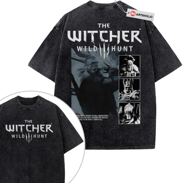 The Witcher Shirt, Game Shirt, Vintage T-Shirt 2-Sided