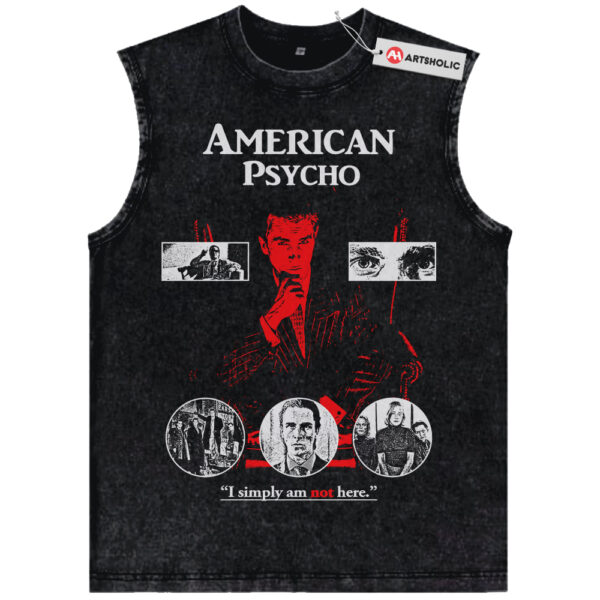 American Psycho Tank Top, Halloween Tank Top, Horror Movie Tank Top, Vintage Tank Top
