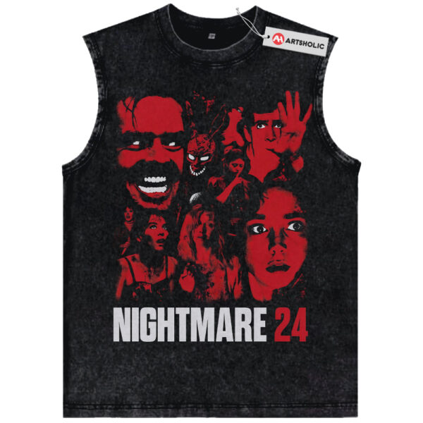 Nightmare 24 Tank Top, Halloween Tank Top, Horror Movie Tank Top, Vintage Tank Top