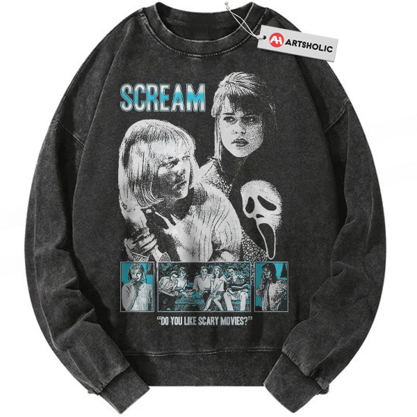 Scream Sweatshirt, Halloween Sweatshirt, Horror Movie Sweatshirt, Vintage Sweatshirt