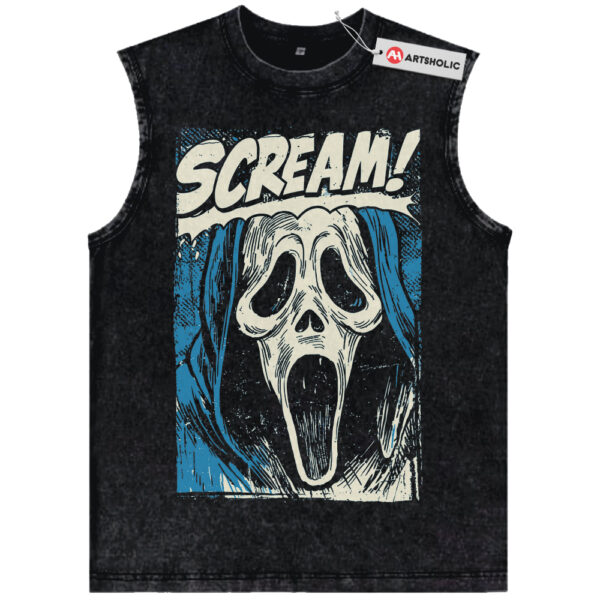 Ghostface Tank Top, Scream Tank Top, Halloween Tank Top, Horror Tank Top, Vintage Tank Top