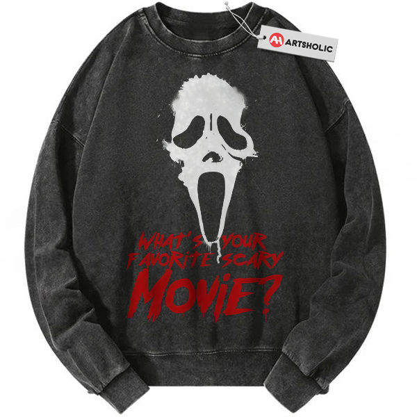Ghostface Sweatshirt, Scream Sweatshirt, Halloween Sweatshirt, Horror Sweatshirt, Vintage Sweatshirt