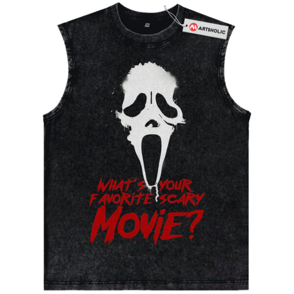 Ghostface Tank Top, Scream Tank Top, Halloween Tank Top, Horror Tank Top, Vintage Tank Top