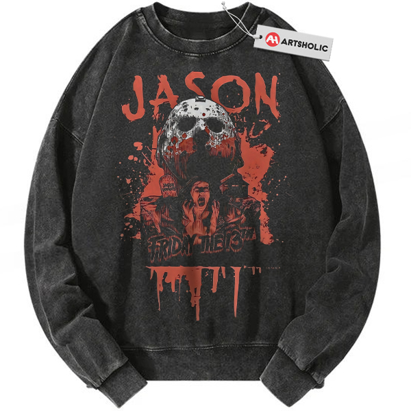 Jason Voorhees Sweatshirt, Friday the 13th Sweatshirt, Halloween Sweatshirt, Horror Sweatshirt, Vintage Sweatshirt