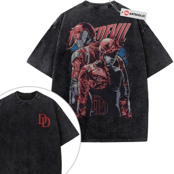 Daredevil Shirt, Marvel Comics Shirt, Vintage T-Shirt 2-Sided