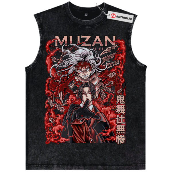 Muzan Kibutsuji Tank Top, Demon Slayer Tank Top, Anime Tank Top, Vintage Tank Top