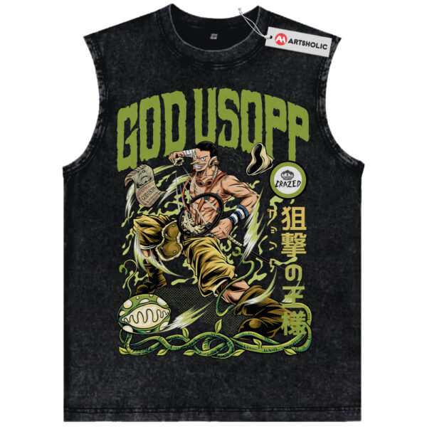 Usopp Tank Top, One Piece Tank Top, Anime Tank Top, Vintage Tank Top