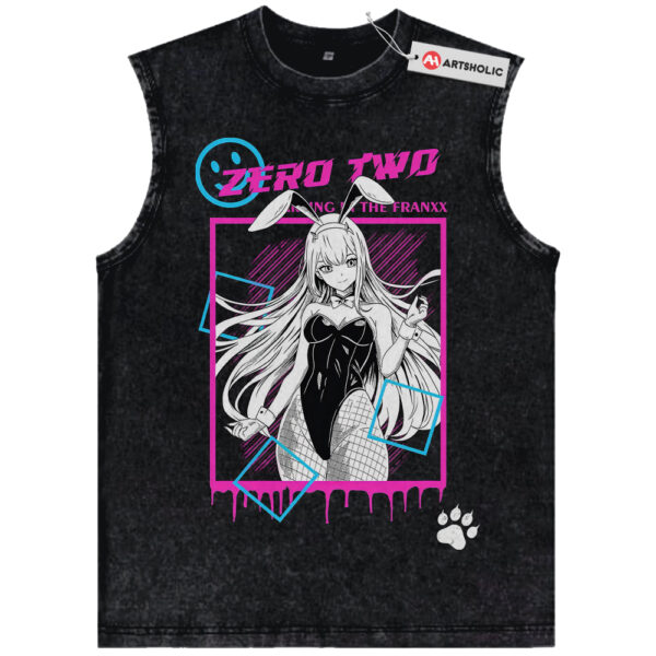 Zero Two Tank Top, Darling in the Franxx Tank Top, Anime Tank Top, Vintage Tank Top