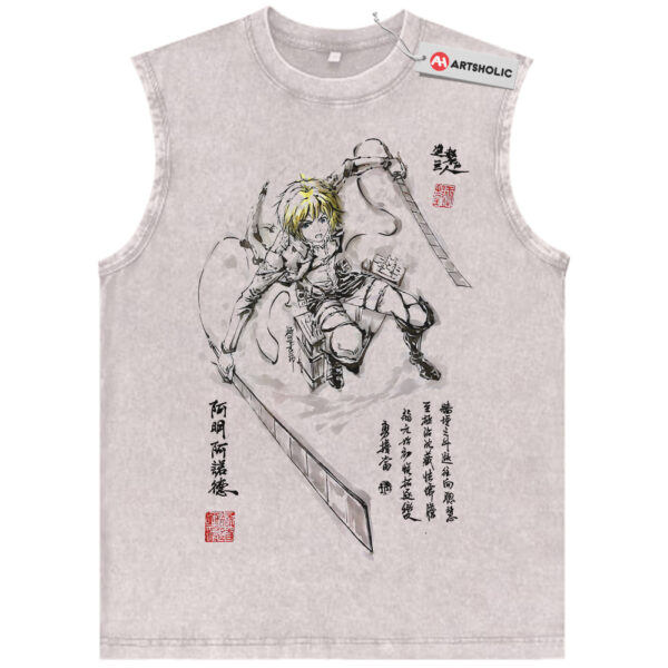 Armin Arlert Tank Top, Attack On Titan, AOT Tank Top, Anime Tank Top, Vintage Tank Top