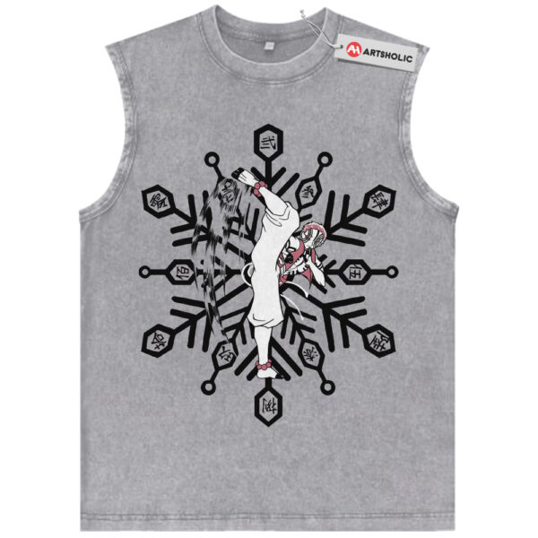 Akaza Tank Top, Demon Slayer Tank Top, Anime Tank Top, Vintage Tank Top