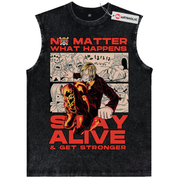 Vinsmoke Sanji Tank Top, One Piece Tank Top, Anime Tank Top, Vintage Tank Top