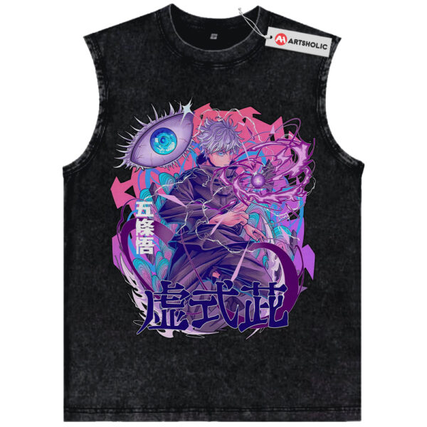 Satoru Gojo Tank Top, Jujutsu Kaisen Tank Top, Anime Tank Top, Vintage Tank Top