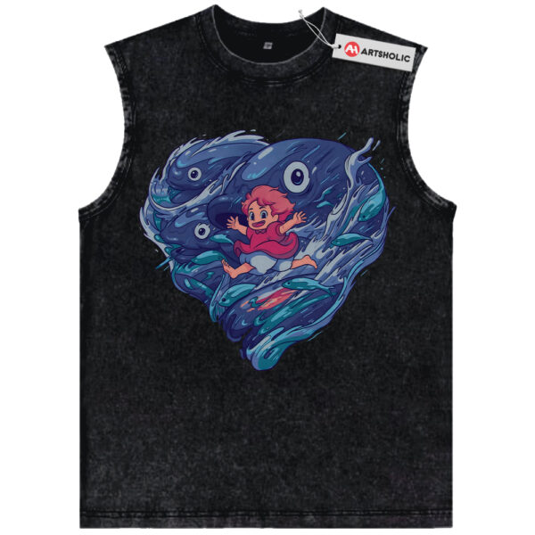 Ponyo Tank Top, Studio Ghibli Tank Top, Anime Tank Top, Vintage Tank Top