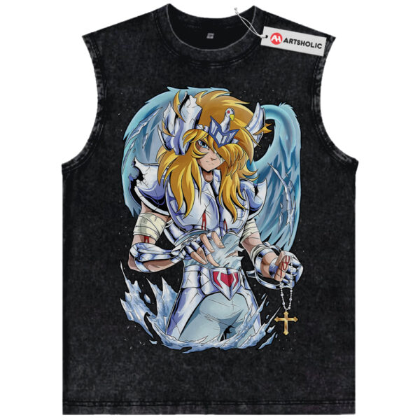 Cygnus Hyoga Tank Top, Saint Seiya Tank Top, Anime Tank Top, Vintage Tank Top