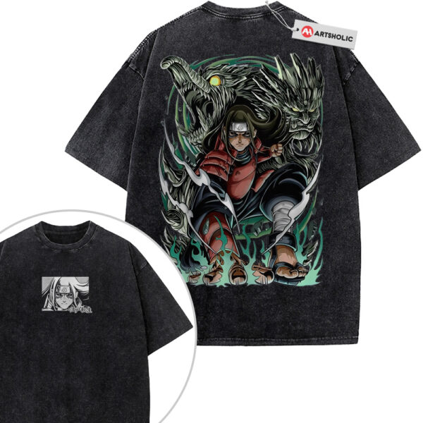 Hashirama Senju Shirt, Naruto Shirt, Anime Shirt, Vintage T-Shirt 2-Sided