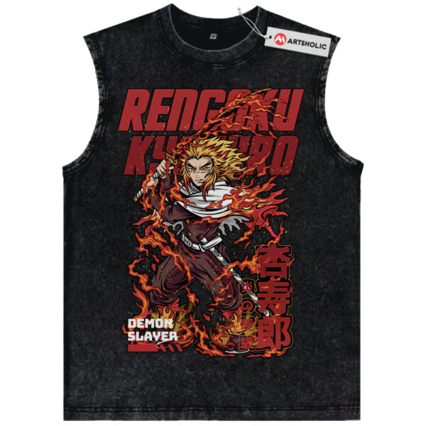 Kyojuro Rengoku Tank Top, Demon Slayer Tank Top, Anime Tank Top, Vintage Tank Top