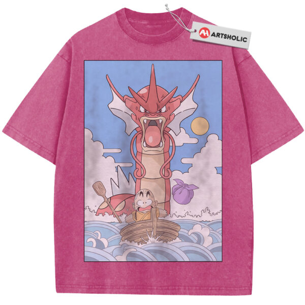 Krillin Shirt, Gyarados Shirt, Dragon Ball x Pokemon Shirt, Anime Shirt, Vintage Tee