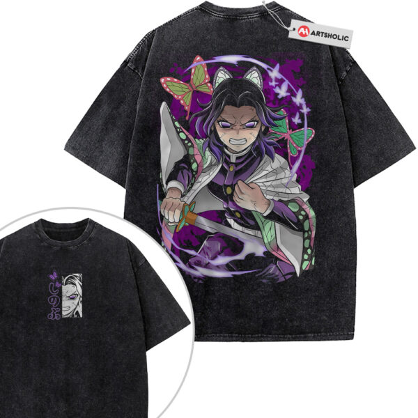 Shinobu Kocho Shirt, Demon Slayer Shirt, Anime Shirt, Vintage T-Shirt 2-Sided