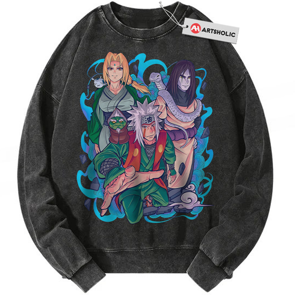 Jiraiya Sweatshirt, Tsunade Sweatshirt, Orochimaru Sweatshirt, Naruto Sweatshirt, Anime Sweatshirt, Vintage Sweatshirt