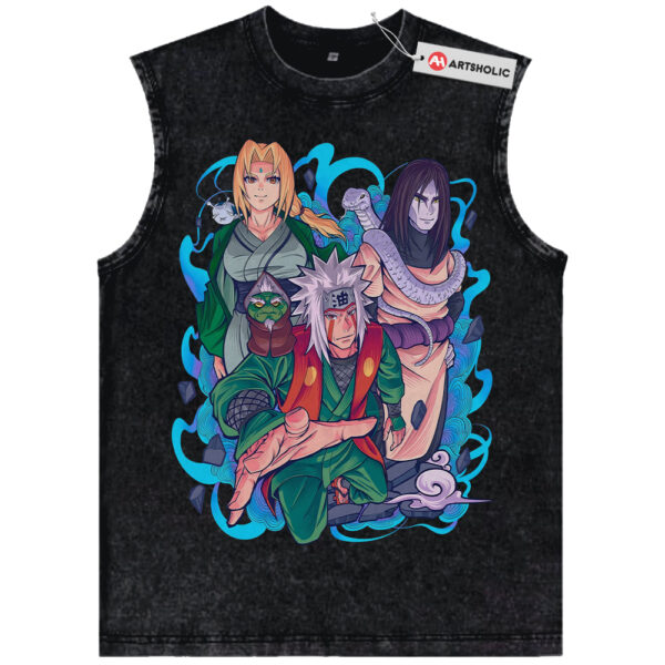 Jiraiya Tank Top, Tsunade Tank Top, Orochimaru Tank Top, Naruto Tank Top, Anime Tank Top, Vintage Tank Top
