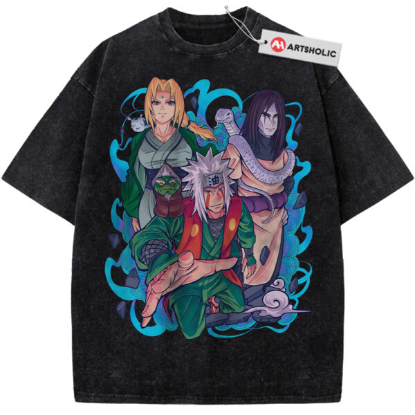 Jiraiya Shirt, Tsunade Shirt, Orochimaru Shirt, Naruto Shirt, Anime Shirt, Vintage T-Shirt