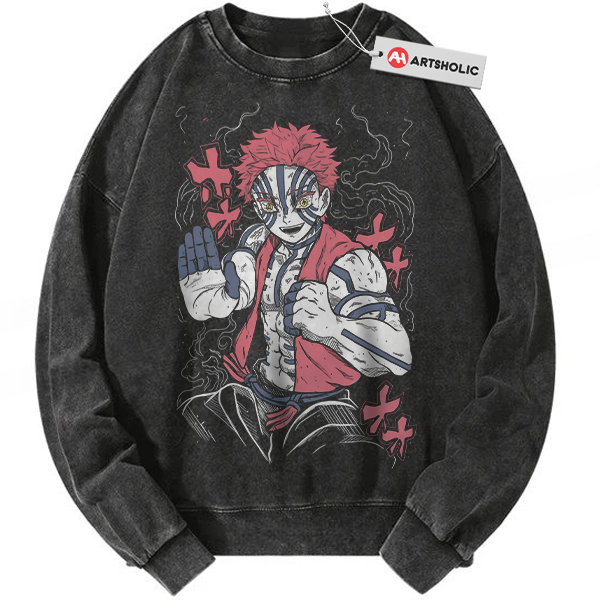 Akaza Sweatshirt, Demon Slayer Sweatshirt, Anime Sweatshirt, Vintage Sweatshirt