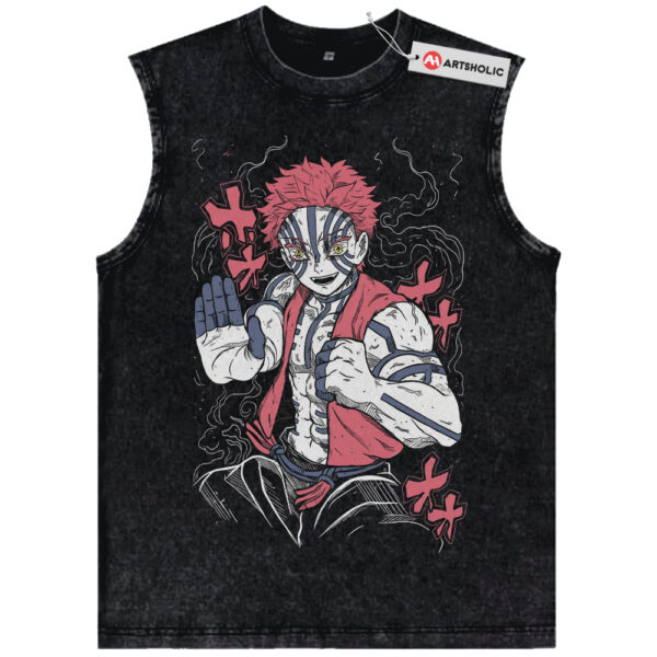 Akaza Tank Top, Demon Slayer Tank Top, Anime Tank Top, Vintage Tank Top
