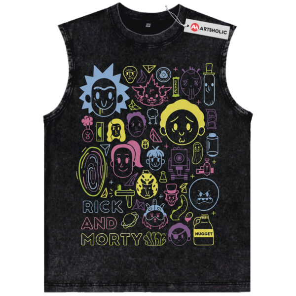 Rick and Morty Tank Top, Animated Tank Top, Vintage Tank Top