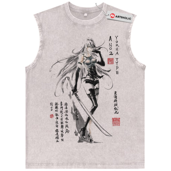 A2 Tank Top, NieR:Automata Tank Top, Game Tank Top, Vintage Tank Top