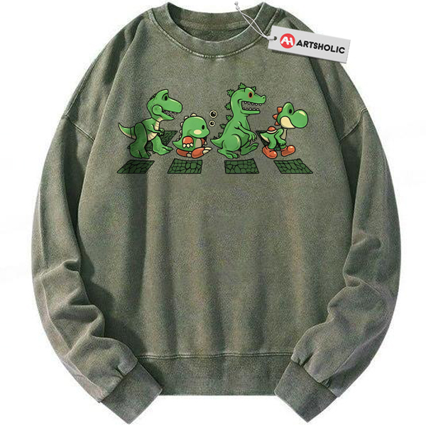 Yoshi Sweatshirt, Super Mario Sweatshirt, Game Sweatshirt, Vintage Sweatshirt